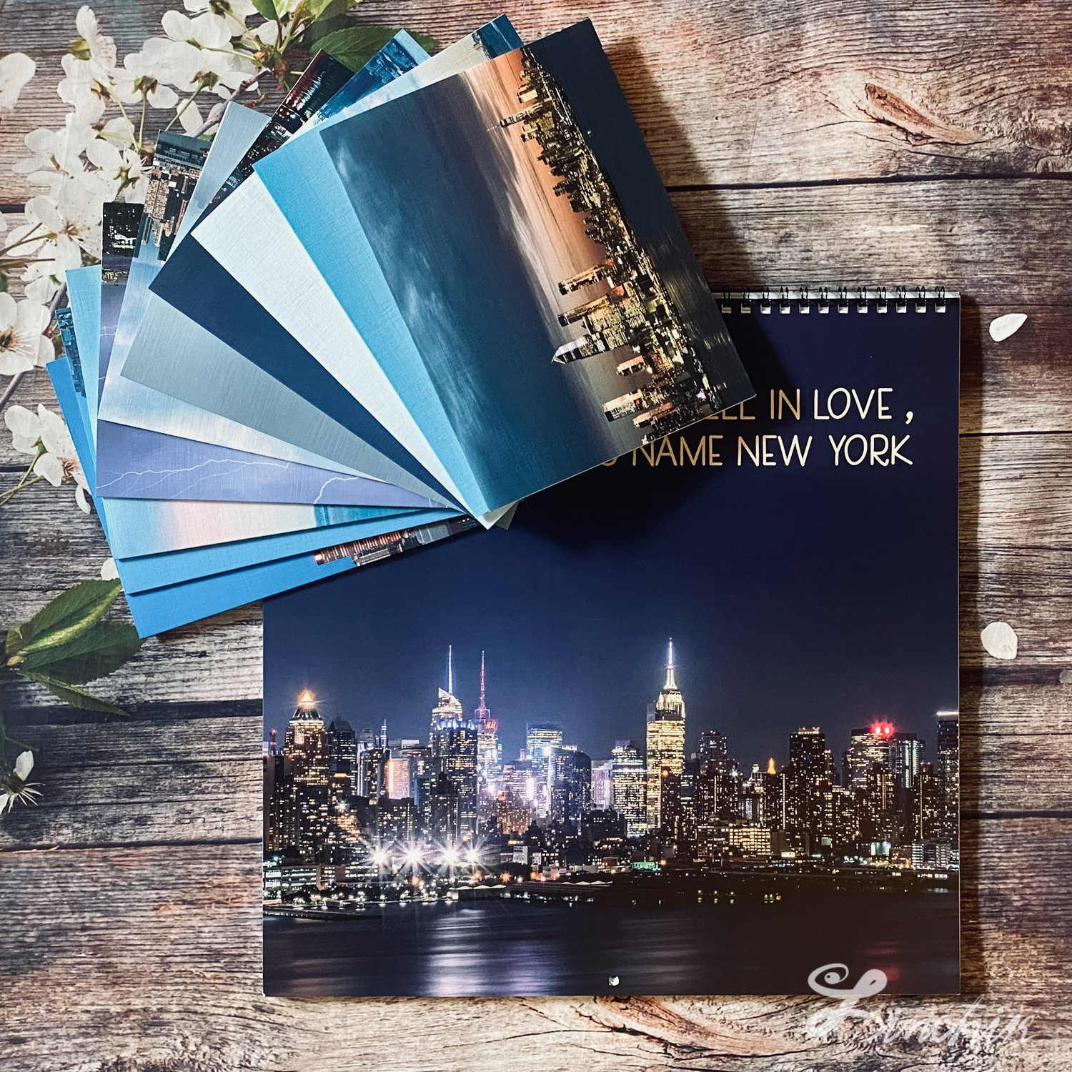 New York Skyline 2021 Wall Calendar Etsy