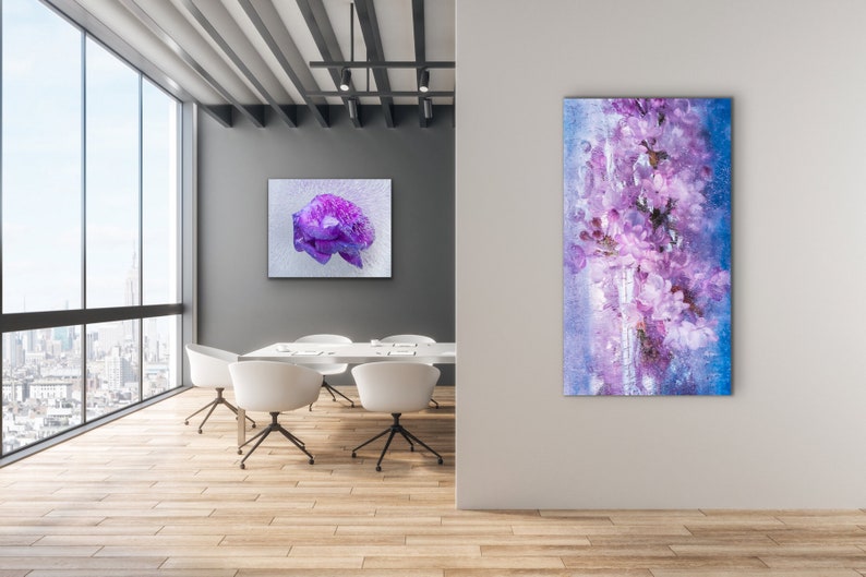 Oversized Square Wall Art Print Floral Photography Botanical Etsy