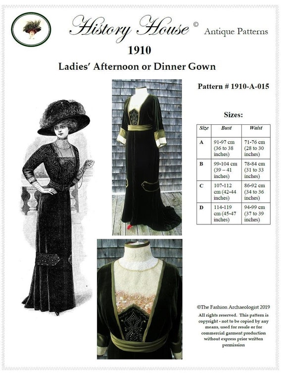green emerald velvet dress Amazon.com: Simplicity 9716 Titanic Edwardian Gowns Pattern Wedding main image 1