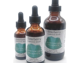 Elderberry Herbal Tincture • Handcrafted Organic Extract • NC Made