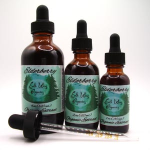 Elderberry Tincture • Organic Herbal Liquid Extract • Small Batch • Plant-Based