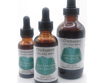 Chickweed Herbal Tincture • Handcrafted Organic Extract • NC Made