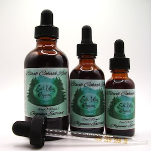 Black Cohosh Tincture • Organic Herbal Liquid Extract • Small Batch • Plant-Based