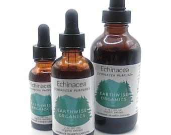 Organic Echinacea Tincture • Small Batch • Handmade in North Carolina