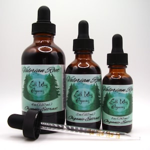 Valerian Root Tincture • Organic Herbal Liquid Extract • Small Batch • Plant-Based