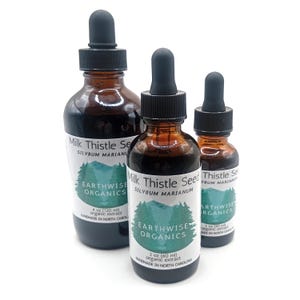 Milk Thistle Tincture • From Certified Organic Herbs • Handmade in Our NC Home Workshop