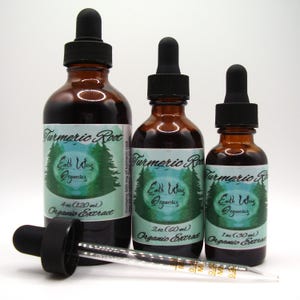 Turmeric Root Tincture • Organic Herbal Liquid Extract • Small Batch • Plant-Based