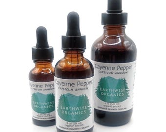 Small Batch Cayenne Pepper Tincture • Handcrafted Organic Herbs • Made in NC