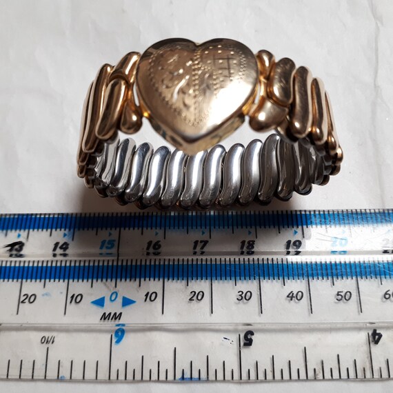 Girl's stretch bracelet, 10 K gold filled on stee… - image 9