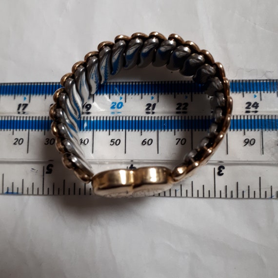 Girl's stretch bracelet, 10 K gold filled on stee… - image 10