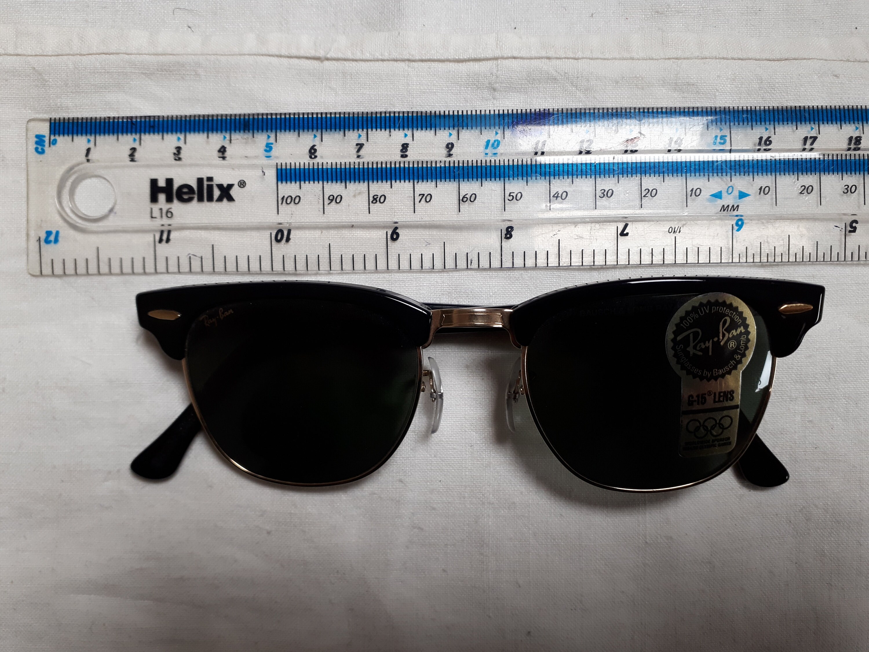 RAY BAN Original B&L Clubmaster Sunglasses, NEW, Never Worn RAY BAN Original B&L Clubmaster Sunglasses, NEW, Never Worn