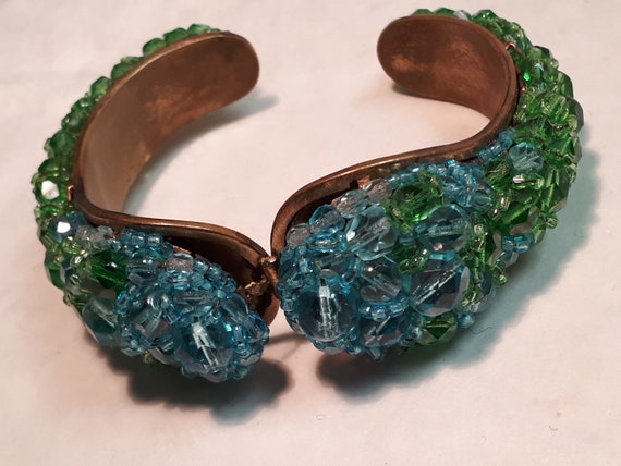 COPPOLA E TOPPO bracelet, green and aqua crystal,… - image 10