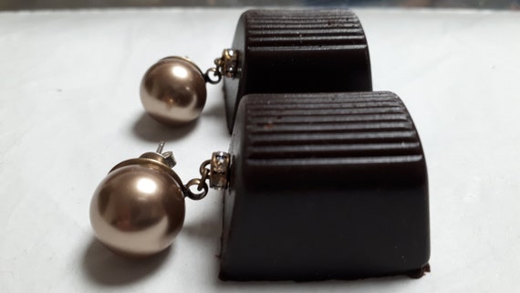 CHOCOLATE earrings, Rosa Templin Mon Che chocolate, pralines, pierced, German design
