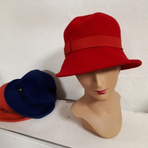 WINTER hat, PURE WOOL, German design, four colours, unworn old stock