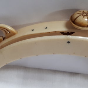 Vintage celluloid purse bag frame, lovely detail, thirties.