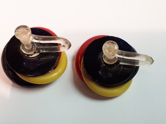 BOWS three vintage acrylic celluloid bow brooches… - image 7