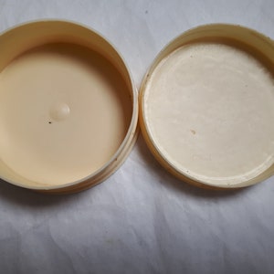 SUCRE DULCOR PARIS vintage lidded plastic container,  beige, France