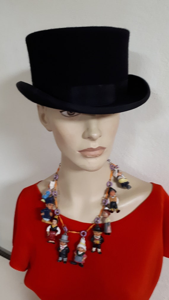 The Famous Christys of London Black Fashion Wool Felt Top Hat 4 sizes fast post