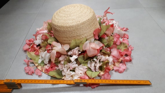CHRISTIAN DIOR cappello di paglia fiorentino genuino | Etsy Italia
