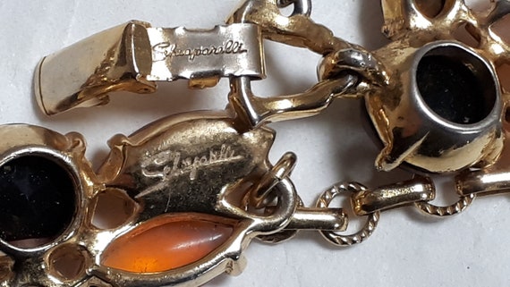 ELSA SCHIAPARELLI necklace & bracelet, peach givr… - image 8