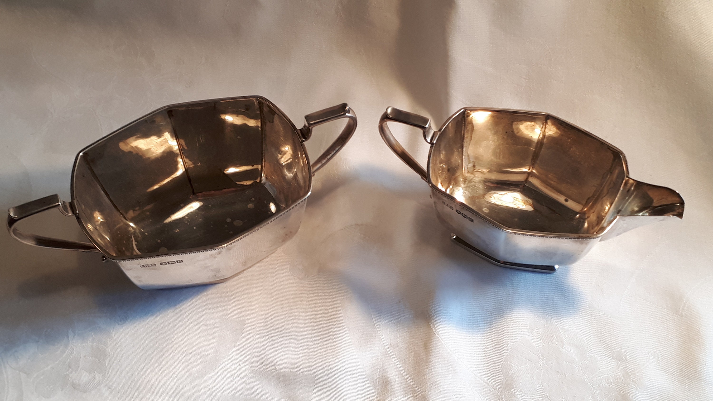 (値下げ)Silver Plated Tea & Coffee Set Silver Plated Princess 4 Pcs Tea & Coffee Set W/footed