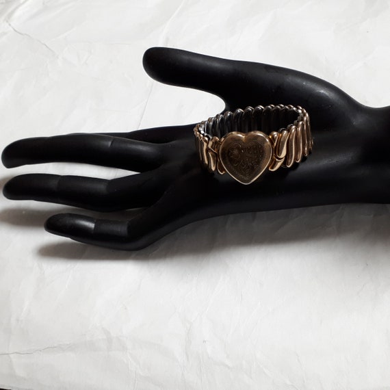Girl's stretch bracelet, 10 K gold filled on stee… - image 6