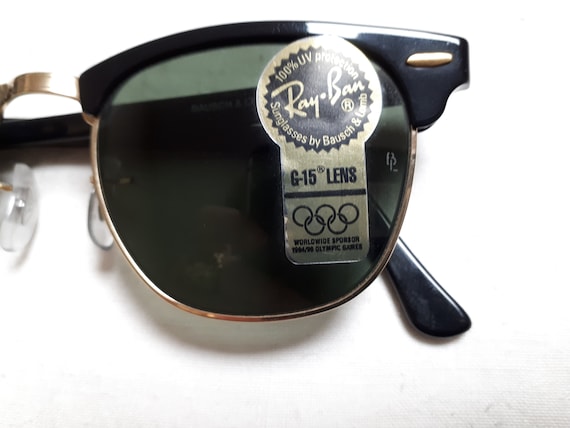 RAY BAN Original B&L Clubmaster Sunglasses NEW Never Worn Pristine