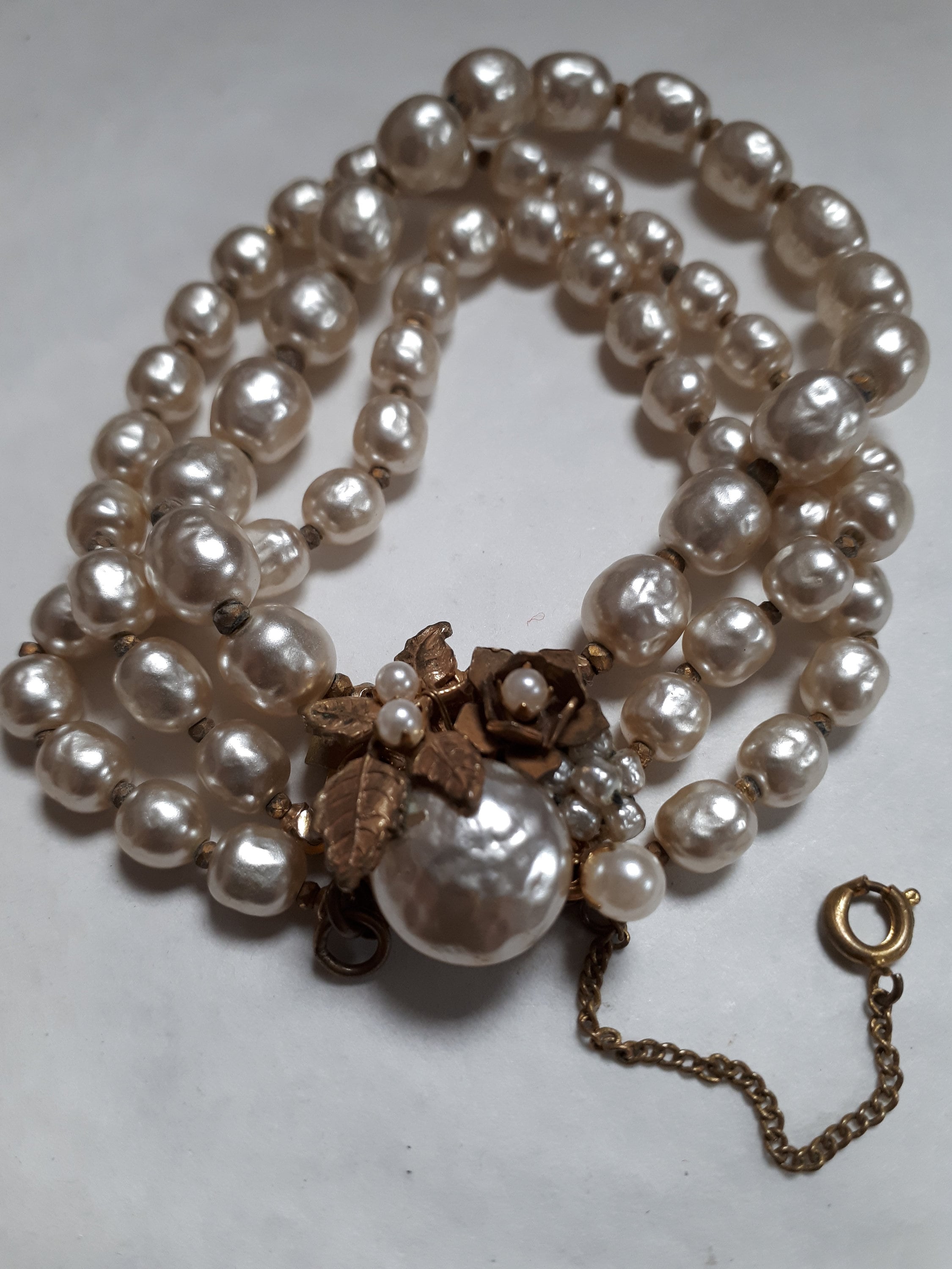 MIRIAM HASKELL Vintage BRACELET, Niki Pearls, Signed on Clasp - Etsy
