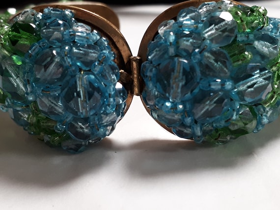 COPPOLA E TOPPO bracelet, green and aqua crystal,… - image 3