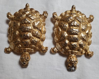 Vintage, MIMI DI N 1975, Turtles Belt, Gold Tone, Navy Blue  display picture 3