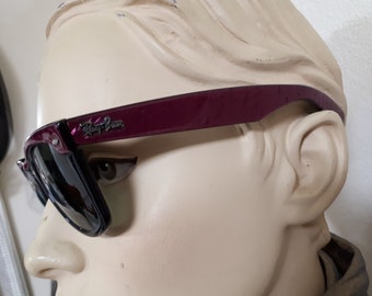 Gafas de sol vintage RAY BAN, auténticas de acetato de celulosa de EE. UU., 1980, color magenta