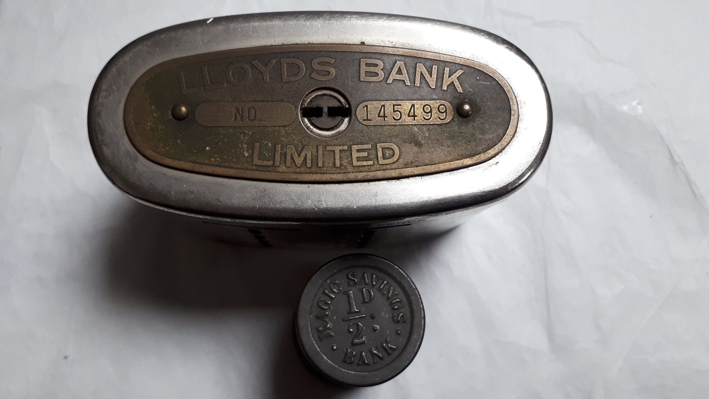 LLOYDS BANK Moneybox With Patent Very Old Plus Tiny Etsy UK