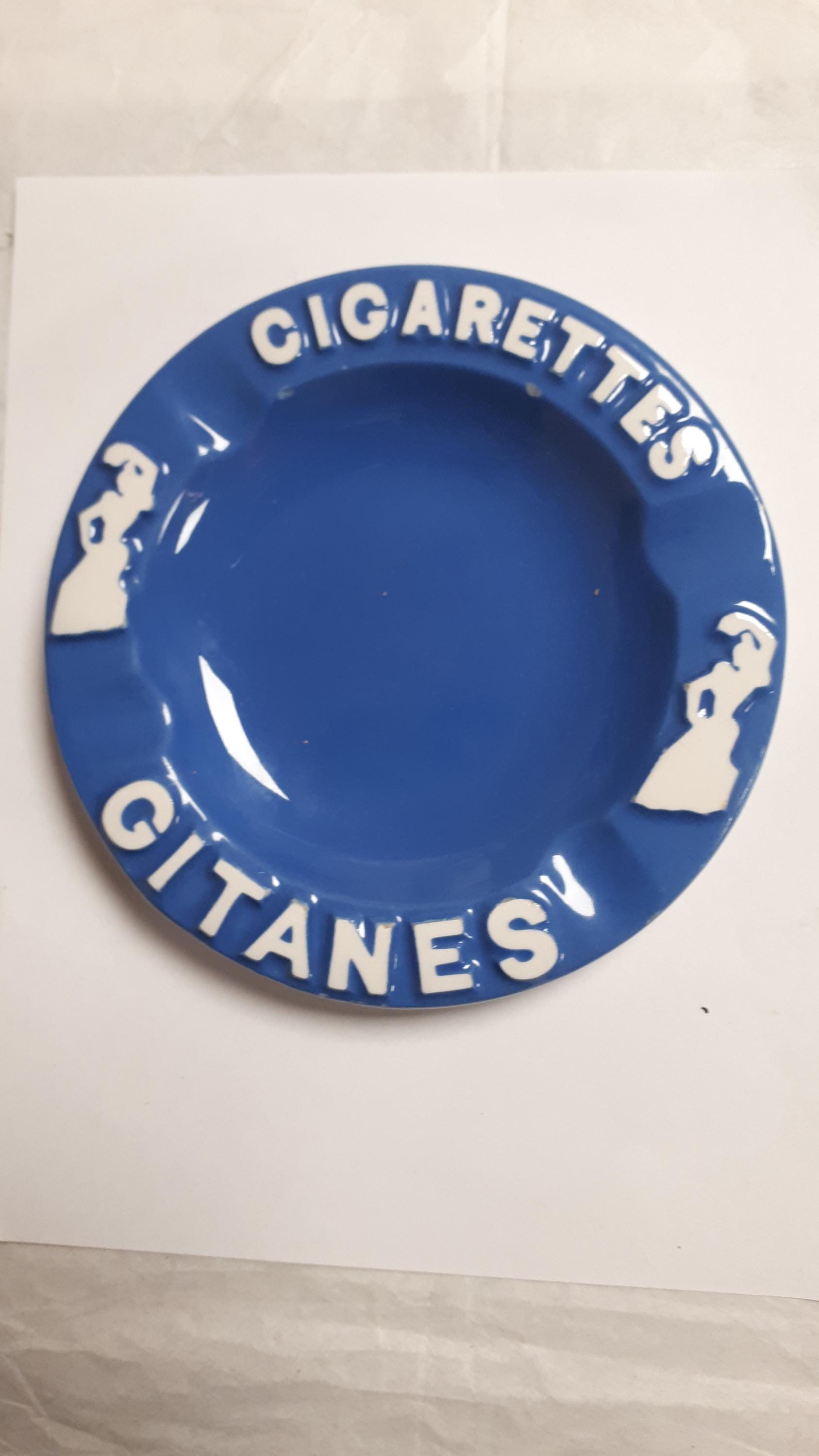 ジタン　GITANES　アッシュトレイ　トレイ　 フランス　ビンテージ A フランス アンティーク ヴィンテージ GITANES ジタン 灰皿 薄型 N