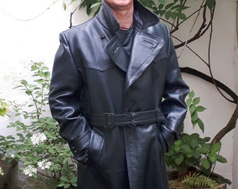 FORTIES Coat Leather VINTAGE Germany Haelson Super Condition Size