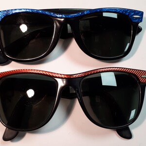 RAY BAN vintage sunglasses, authentic USA cellulose acetate, 1980, magenta image 9