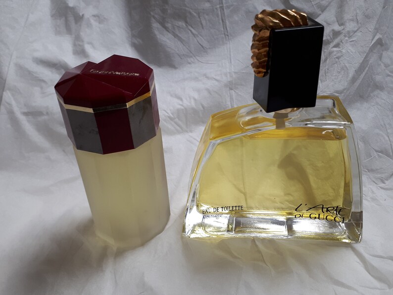 2 Seltene Alte Parfüm Factices Oder Dummies Versace Und Etsy