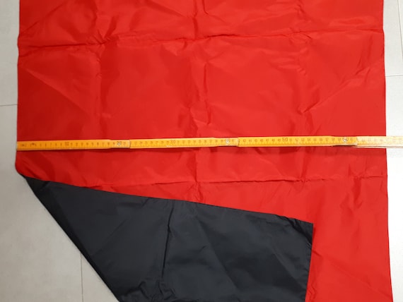 CHRISTIAN DIOR long silk shawl, red & black, diva - image 1