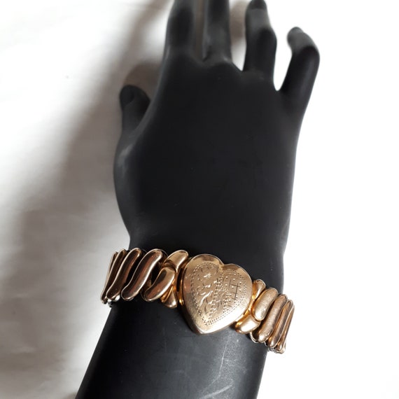 Girl's stretch bracelet, 10 K gold filled on stee… - image 8