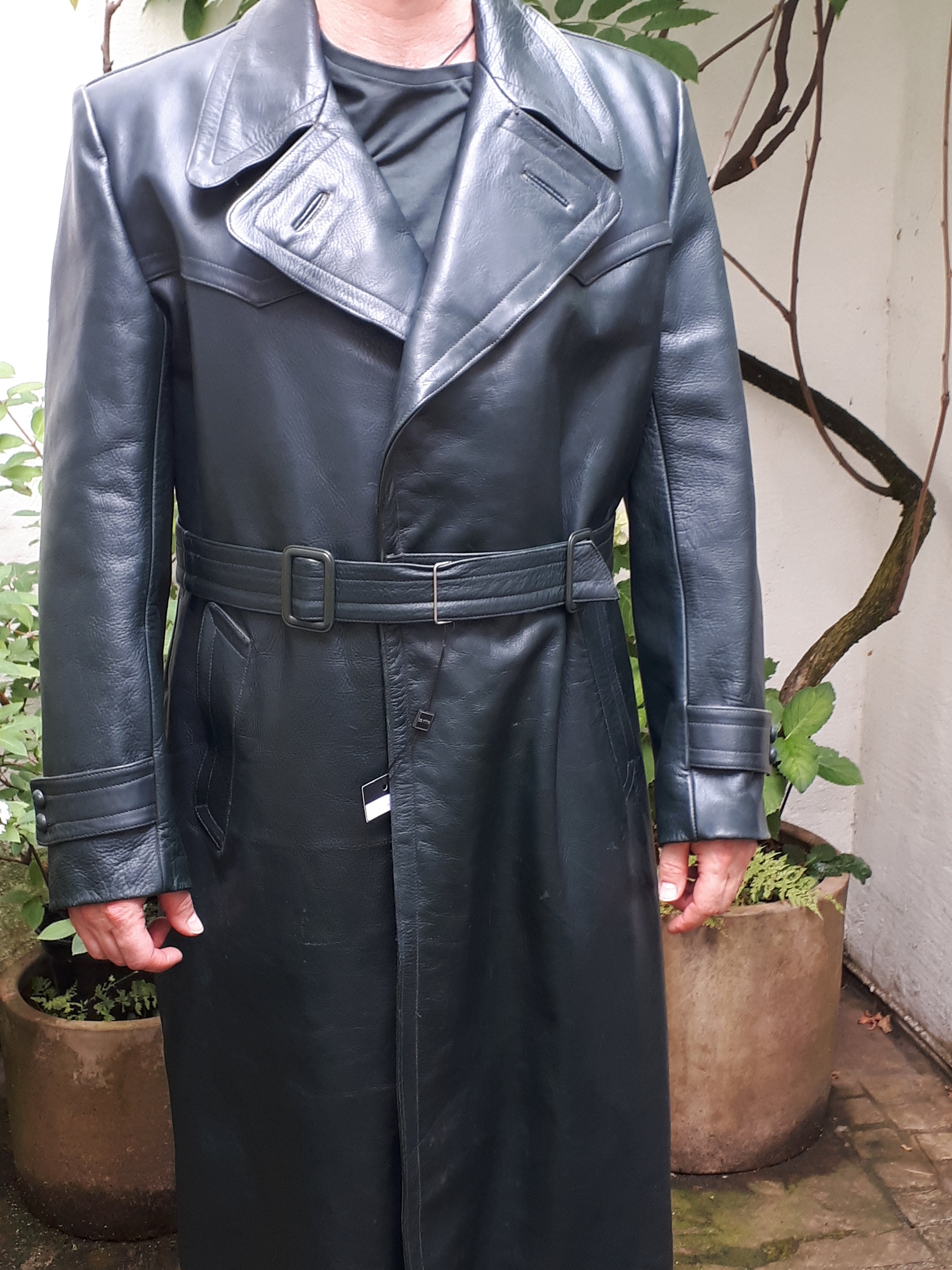 ジャケット・アウター Vtg TENDERROIN horse leather combi coat Vtg TENDERROIN horse leather combi coat