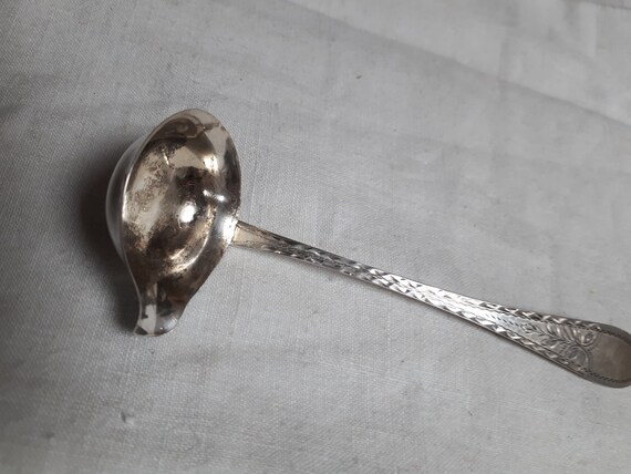Small Antique Silver Ladle Spoon Delicate Light Elegant Etsy UK