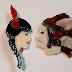 Vintage Original Lea Stein Brooch - Etsy