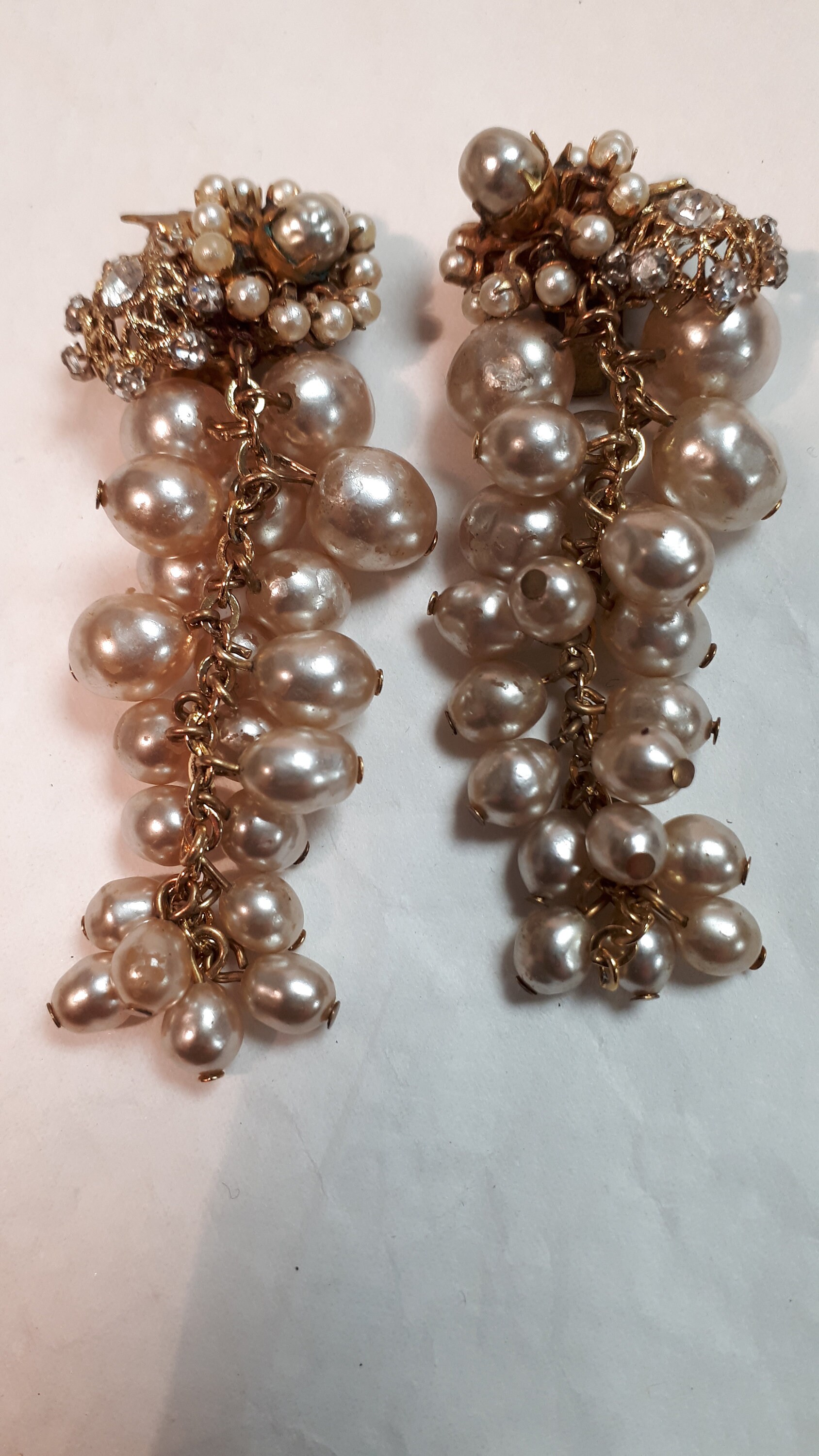 Miriam haskell pearl earrings deals