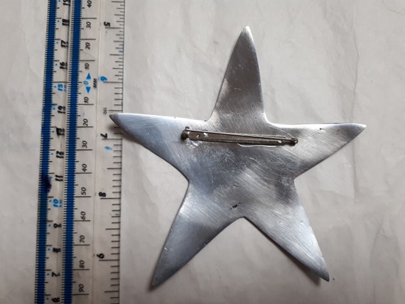 MARION GODART STAR brooch and earrings, large, vi… - image 7