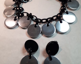 VINTAGE ALUMINIUM Marion Godart necklace, rare.