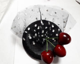 Black Forest * Schwarzwald * cherries * Fascinator * retro, dirndl, rockabilly, summer