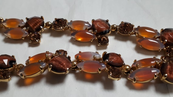 ELSA SCHIAPARELLI necklace & bracelet, peach givr… - image 6