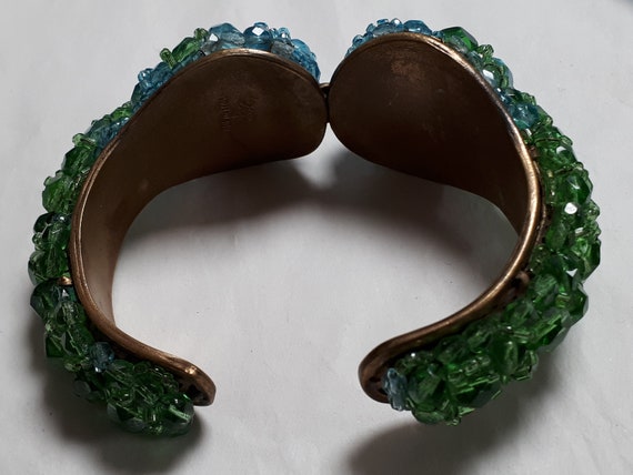 COPPOLA E TOPPO bracelet, green and aqua crystal,… - image 8