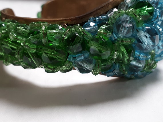COPPOLA E TOPPO bracelet, green and aqua crystal,… - image 5