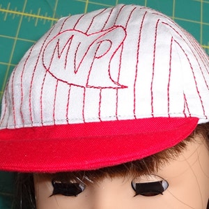 ITH  Embroidery Machine Required--NOT a Pdf Paper Pattern -- 18-Inch Doll Baseball Cap // DIGITAL Download // Pdf Instructions Included
