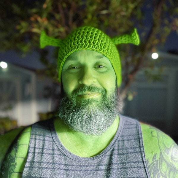 Crocheted Ogre Hat